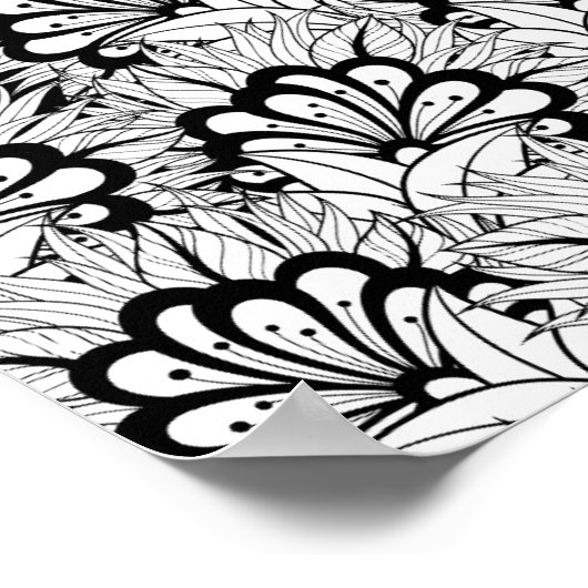 Vloerpatroonmonster 2 poster (Hoek)