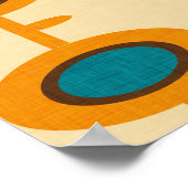 Vloerpootgeel Poster (Hoek)