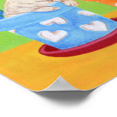 Vloerpuntlabrador Puppies Kunstwerk Poster (Hoek)