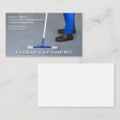 Vloerreinigers | Reinigingsdiensten Visitekaartje (Voorkant / Achterkant)