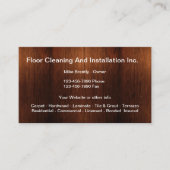 Vloerreiniging en -installatie visitekaartje (Voorkant)