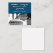 Vloerreiniging Professionele service Vierkante Visitekaartje (Voorkant / Achterkant)