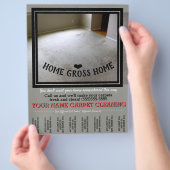 Vloerreiniging Tapijt Aangepaste Reclame Flyer (Hand)