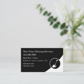 Vloerreinigingsdiensten Modern Visitekaartje (Staand voorkant)