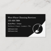 Vloerreinigingsdiensten Modern Visitekaartje (Voorkant)