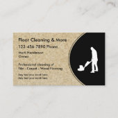 Vloerreinigingsservice Visitekaartje (Voorkant)