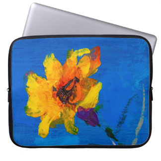 Vloerschilderij van textuurolie, Kunst Geschilderd Laptop Sleeve