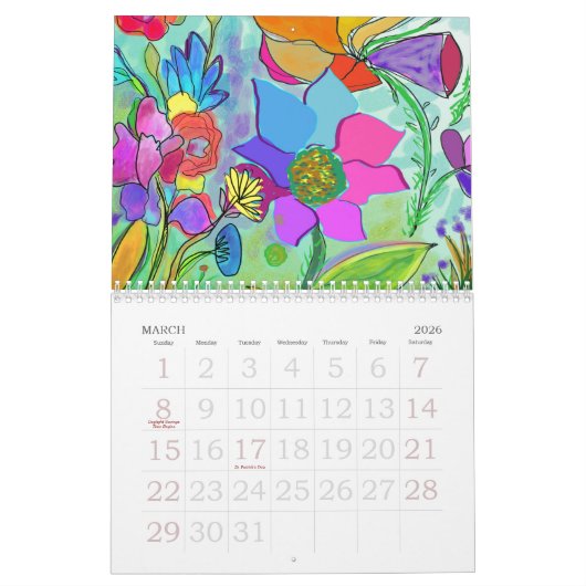 Vloerschilderingen Kalender (Mar 2026)