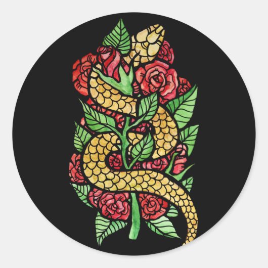 Vloerslang Ronde Sticker (Voorkant)