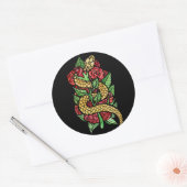 Vloerslang Ronde Sticker (Envelop)