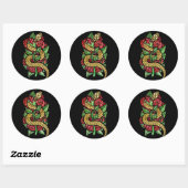 Vloerslang Ronde Sticker (Vel)