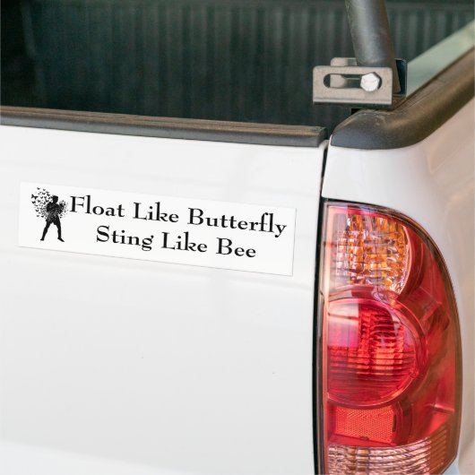 Vloerstaartje als bijen bumpersticker (Op Truck)