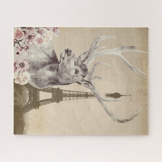 Vloerstag- en eiffeltower legpuzzel (Horizontaal)