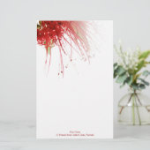 Vloerstationering met flessenborstel briefpapier (Staand voorkant)