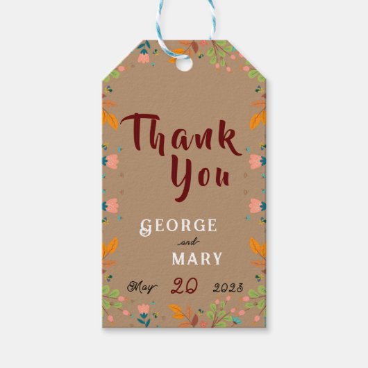 Vloerstijl Cadeaulabel (Voorkant)