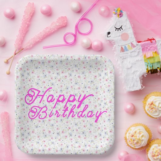 Vloerstijl Papieren Bordje (Feest)