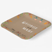 Vloerstijl Papieren Bordje (Gebogen)