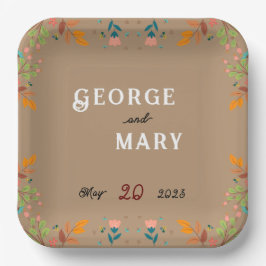 Vloerstijl Papieren Bordje