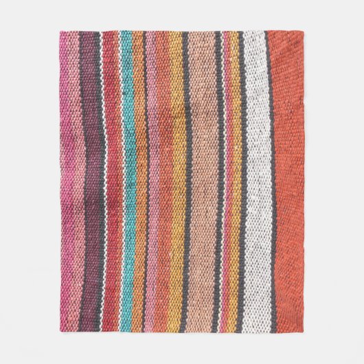 Vloerstoffenrijkdom: Mexicaanse Peruaanse texturen Fleece Deken (Voorkant)