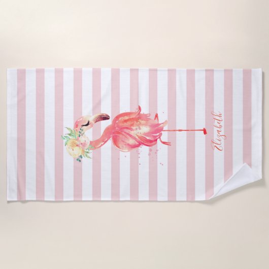 Vloerstripes van het meisje strandlaken (Voorkant)