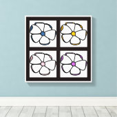 Vloertekening Canvas Afdruk (Insitu (Houten vloer))