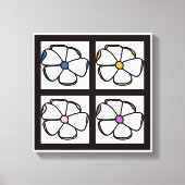 Vloertekening Canvas Afdruk (Voorkant)