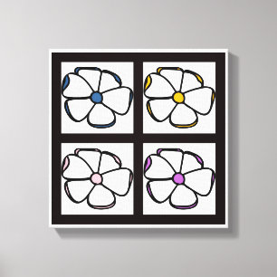 Vloertekening Canvas Afdruk