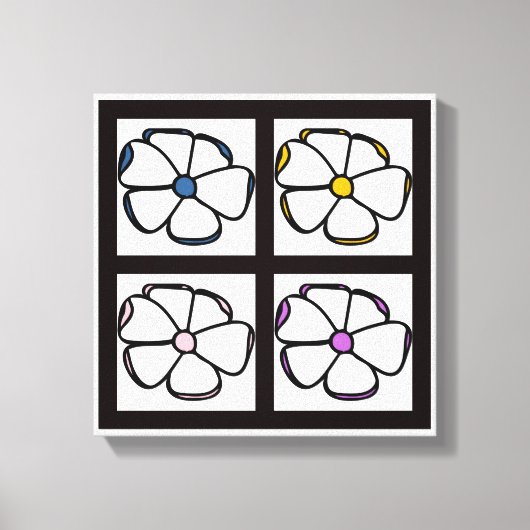 Vloertekening Canvas Afdruk (Voorkant)