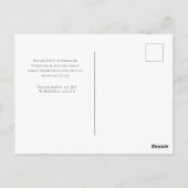 Vloertekening, zwarte en witte bloemen briefkaart (Achterkant)