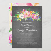 Vloertuin Chalk | Bridal Shower-uitnodiging Kaart (Voorkant / Achterkant)