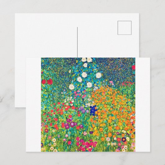 Vloertuin, Gustav Klimt Briefkaart (Voorkant / Achterkant)