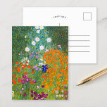 Vloertuin | Gustav Klimt Briefkaart<br><div class="desc">Bloemtuin (1905-1907) door de Oostenrijkse kunstenaar Gustav Klimt. Oorspronkelijk kunstschilderij is olie op doek met een helder abstract landschap van kleurrijke bloemen. Gebruik de ontwerphulpmiddelen om douanetekst toe te voegen of het afbeelding te personaliseren.</div>