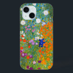 Vloertuin | Gustav Klimt iPhone 15 Case<br><div class="desc">Bloemtuin (1905-1907) door de Oostenrijkse kunstenaar Gustav Klimt. Oorspronkelijk kunstschilderij is olie op doek met een helder abstract landschap van kleurrijke bloemen. Gebruik de ontwerphulpmiddelen om douanetekst toe te voegen of het afbeelding te personaliseren.</div>