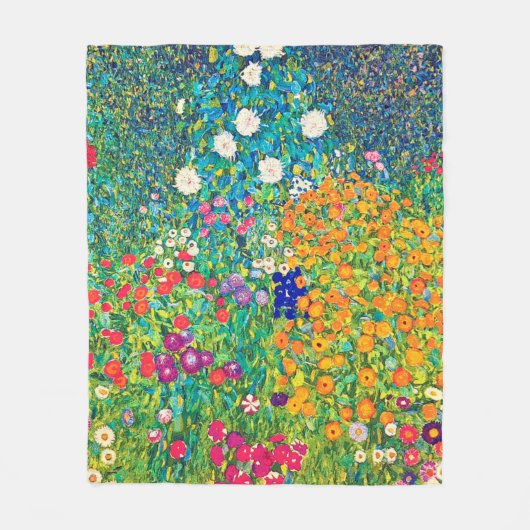Vloertuin, Gustav Klimt Fleece Deken (Voorkant)