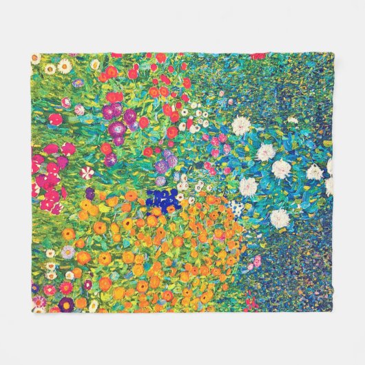 Vloertuin, Gustav Klimt Fleece Deken (Voorkant (Horizontaal))