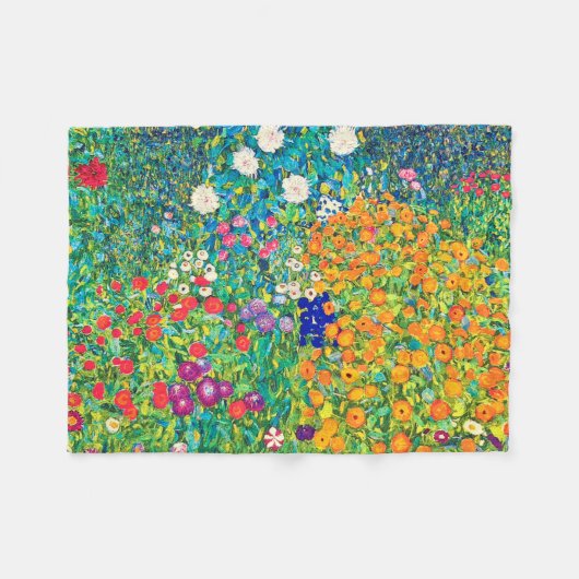 Vloertuin, Gustav Klimt Fleece Deken (Voorkant (Horizontaal))