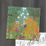 Vloertuin | Gustav Klimt Magneet<br><div class="desc">Bloemtuin (1905-1907) door de Oostenrijkse kunstenaar Gustav Klimt. Oorspronkelijk kunstschilderij is olie op doek met een helder abstract landschap van kleurrijke bloemen. Gebruik de ontwerphulpmiddelen om douanetekst toe te voegen of het afbeelding te personaliseren.</div>