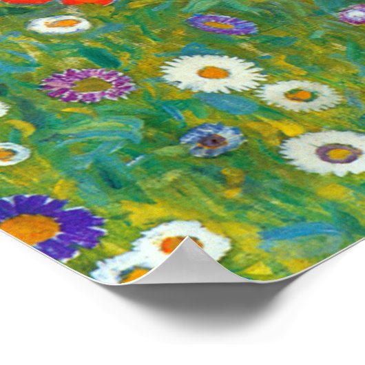 Vloertuin, Gustav Klimt Poster (Hoek)