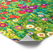 Vloertuin, Gustav Klimt Poster (Hoek)