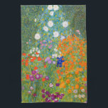 Vloertuin | Gustav Klimt Theedoek<br><div class="desc">Bloemtuin (1905-1907) door de Oostenrijkse kunstenaar Gustav Klimt. Oorspronkelijk kunstschilderij is olie op doek met een helder abstract landschap van kleurrijke bloemen. Gebruik de ontwerphulpmiddelen om douanetekst toe te voegen of het afbeelding te personaliseren.</div>