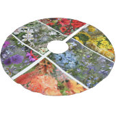 Vloertuin in regenboogkleuren kerstboom rok (Gekanteld)