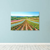 Vloertuin | Shikisai No Oka Flower Boerderij Canvas Afdruk (Insitu (Houten vloer))