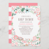 Vloertuin | Uitnodiging tot Baby shower (Voorkant / Achterkant)