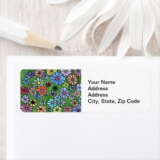 Vloertuinadreslabel Etiket (Insitu)