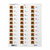 Vloertuinadreslabel Etiket (Full Sheet)