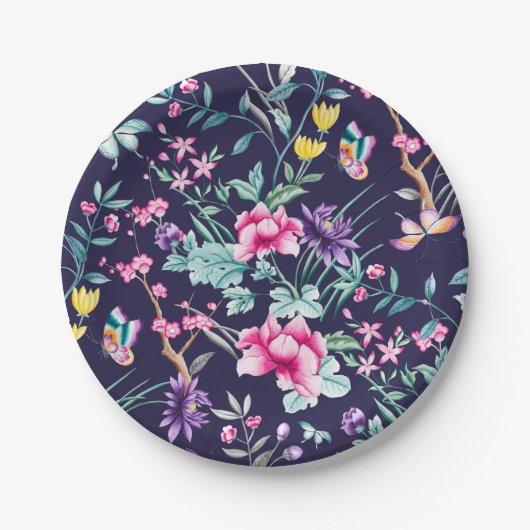 Vloertuinboeg Blauw Papieren Bordje (Voorkant)