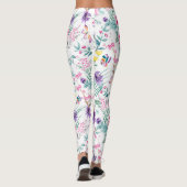  Vloertuinboeg regenboogvlinder wit Leggings (Achterkant)