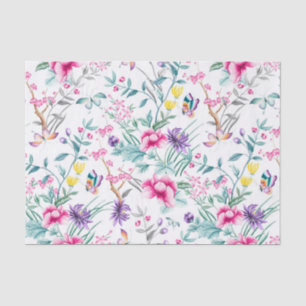 Vloertuinboeg regenboogvlinder wit Tissuepapier