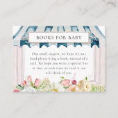 Vloertuinboeken voor Baby shower voor Baby Informatiekaartje (Voorkant)