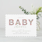 Vloertuinbouillon Baby shower Kaart (Staand voorkant)